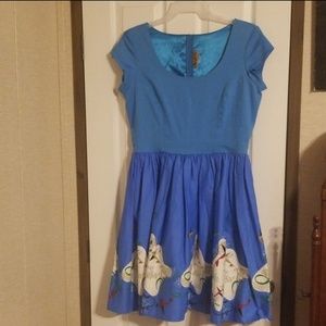 Pinup Couture Dresses - Magic of Mary Blair blue planes print dress XL Pinup Couture Dresses - Magic of Mary Blair blue planes print dress XL